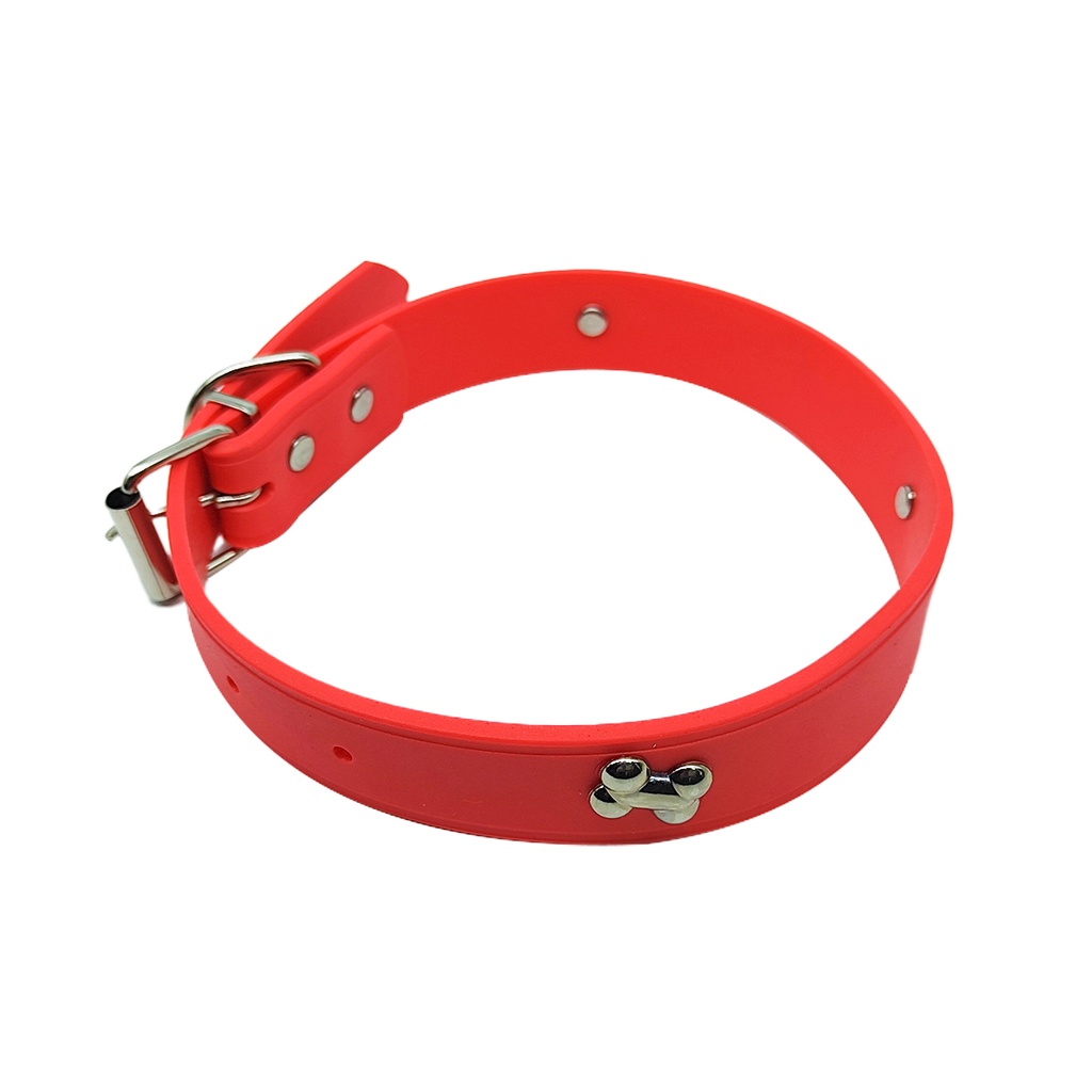 Collar P/Mascota Goma 1X30Cm Mod Huella