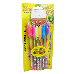 Lapicera Gel C/Aroma Fruta X6