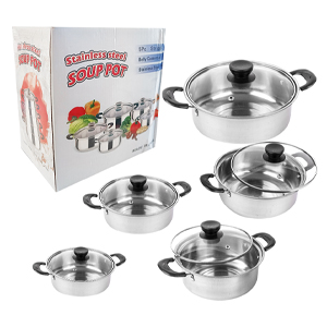 [0363 AC] Set Cacerola X5Pc Tapa Vidrio