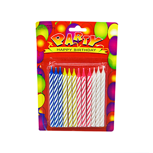 [0520 SR] Vela De Cumpleaños 12 Psc