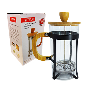 [0712 NE] Cafetera Embolo Vidrio 600Ml