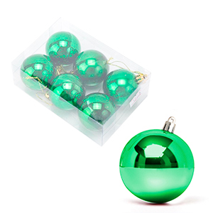 Bolas Navideñas 5Cm Caja X 6Pc