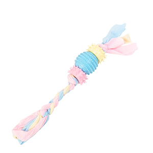 [13102AZ] Mordillo Goma Soga Pelota 42Cm