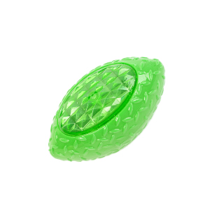 [13108VE] Pelota Ovalada Chifle/Luz 13Cm