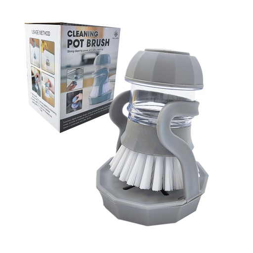 [0726 SR] Cepillo Limpia Cacerola+Soporte