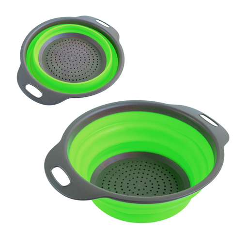 [0788 VE] Colador Silicona Plegable Con Asa 29X9.2Cm