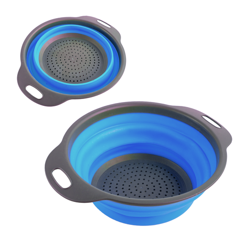 [0788 AZ] Colador Silicona Plegable Con Asa 29X9.2Cm
